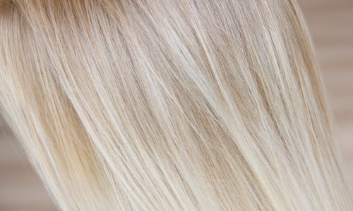 beautiful texture of hair dyed in light blonde. High quality photo